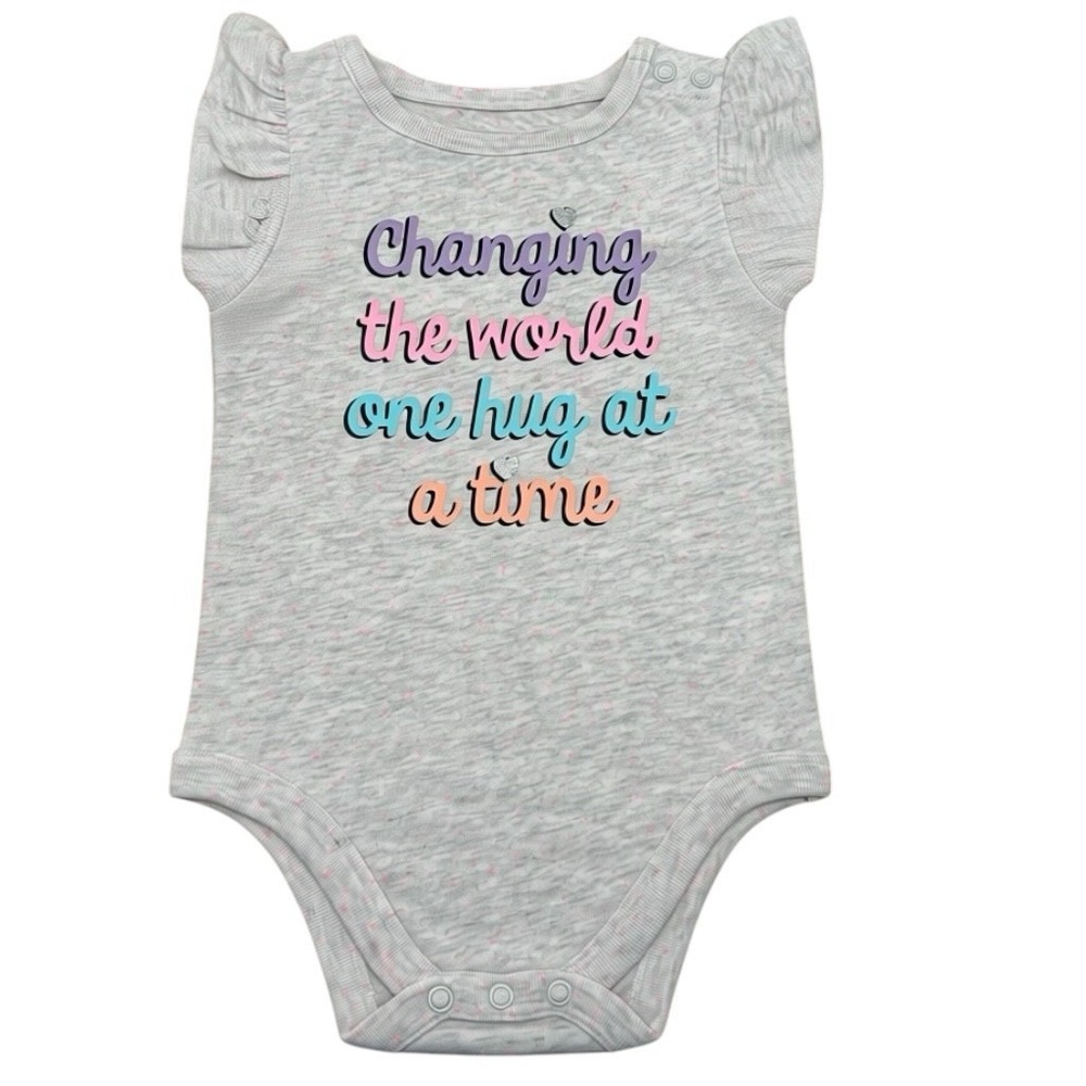 Garanimals Baby Girls Short Sleeve Graphic One piece Bodysuits Sz 12M Lot of 10 - Picture 7 of 11